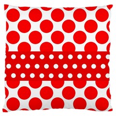 Polka Dots Two Times 9 Large Flano Cushion Case (one Side) by impacteesstreetwearten