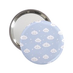 Kawaii Cloud Pattern 2 25  Handbag Mirrors by Valentinaart