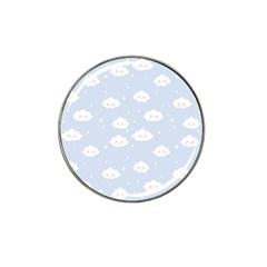 Kawaii Cloud Pattern Hat Clip Ball Marker by Valentinaart