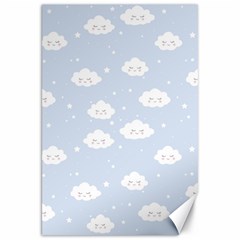 Kawaii Cloud Pattern Canvas 20  X 30  by Valentinaart