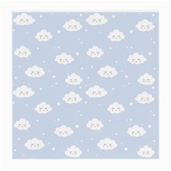 Kawaii Cloud Pattern Medium Glasses Cloth (2 Sides) by Valentinaart