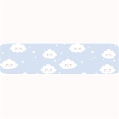 Kawaii Cloud Pattern Large Bar Mats by Valentinaart