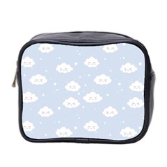 Kawaii Cloud Pattern Mini Toiletries Bag (two Sides) by Valentinaart