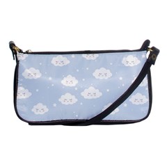 Kawaii Cloud Pattern Shoulder Clutch Bag by Valentinaart