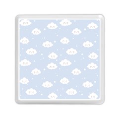 Kawaii Cloud Pattern Memory Card Reader (square) by Valentinaart