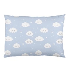 Kawaii Cloud Pattern Pillow Case (two Sides) by Valentinaart