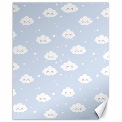 Kawaii Cloud Pattern Canvas 16  X 20  by Valentinaart