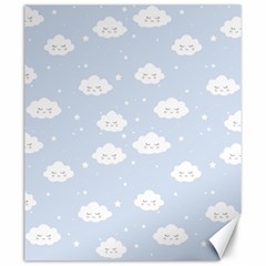 Kawaii Cloud Pattern Canvas 20  X 24  by Valentinaart