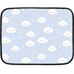 Kawaii cloud pattern Fleece Blanket (Mini) 35 x27  Blanket