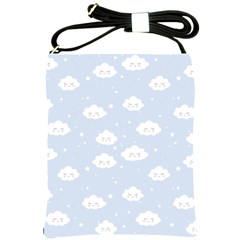 Kawaii Cloud Pattern Shoulder Sling Bag by Valentinaart