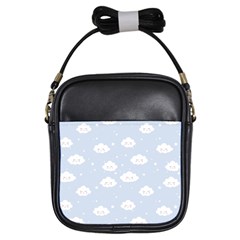 Kawaii Cloud Pattern Girls Sling Bag by Valentinaart