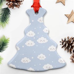 Kawaii Cloud Pattern Ornament (christmas Tree) 