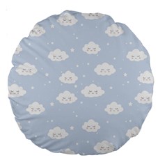 Kawaii Cloud Pattern Large 18  Premium Round Cushions