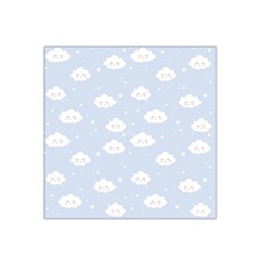 Kawaii Cloud Pattern Satin Bandana Scarf by Valentinaart