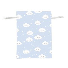 Kawaii Cloud Pattern Lightweight Drawstring Pouch (m) by Valentinaart