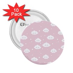 Kawaii Cloud Pattern 2 25  Buttons (10 Pack)  by Valentinaart