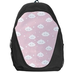 Kawaii Cloud Pattern Backpack Bag by Valentinaart