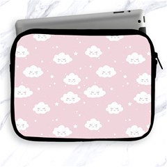 Kawaii Cloud Pattern Apple Ipad 2/3/4 Zipper Cases by Valentinaart