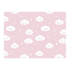 Kawaii Cloud Pattern Double Sided Flano Blanket (mini)  by Valentinaart