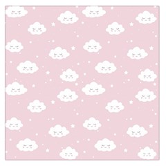 Kawaii Cloud Pattern Large Satin Scarf (square) by Valentinaart