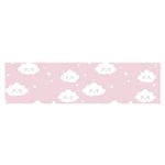 Kawaii cloud pattern Satin Scarf (Oblong) Front