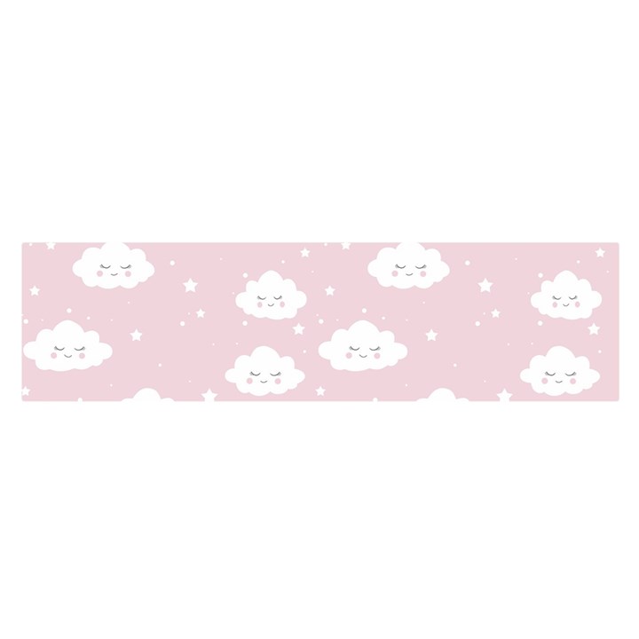 Kawaii cloud pattern Satin Scarf (Oblong)