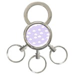 Kawaii cloud pattern 3-Ring Key Chain Front