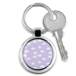 Kawaii cloud pattern Key Chain (Round) Front