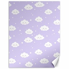 Kawaii Cloud Pattern Canvas 12  X 16  by Valentinaart