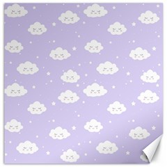 Kawaii Cloud Pattern Canvas 16  X 16  by Valentinaart