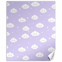 Kawaii Cloud Pattern Canvas 16  X 20  by Valentinaart