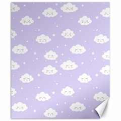 Kawaii Cloud Pattern Canvas 20  X 24  by Valentinaart