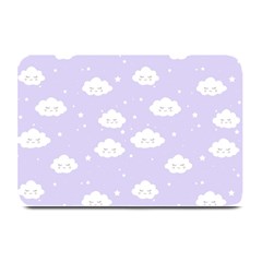 Kawaii Cloud Pattern Plate Mats by Valentinaart