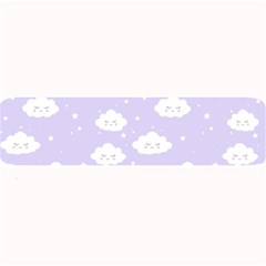 Kawaii Cloud Pattern Large Bar Mats by Valentinaart