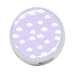 Kawaii Cloud Pattern 4-port Usb Hub (two Sides) by Valentinaart