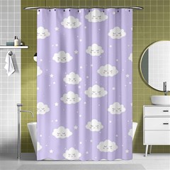 Kawaii Cloud Pattern Shower Curtain 48  X 72  (small)  by Valentinaart