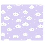 Kawaii cloud pattern Double Sided Flano Blanket (Small)  50 x40  Blanket Front