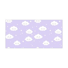 Kawaii Cloud Pattern Yoga Headband by Valentinaart