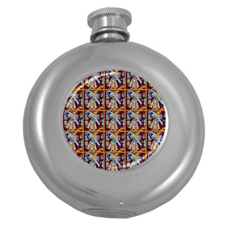 Aztec 8 Round Hip Flask (5 oz)