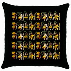 Aztec 9 Throw Pillow Case (black) by ArtworkByPatrick