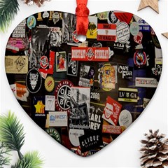 Stickers Heart Ornament (two Sides) by ArtworkByPatrick