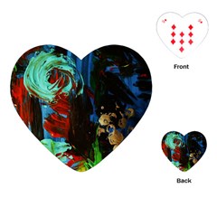 Night 1 2 Playing Cards Single Design (heart) by bestdesignintheworld