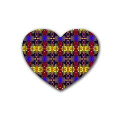 Abstract 34 Rubber Coaster (heart)  by ArtworkByPatrick