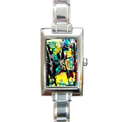 Dance Of Oil Towers 1 1 Rectangle Italian Charm Watch