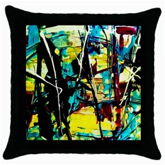 Dance Of Oil Towers 1 1 Throw Pillow Case (Black)