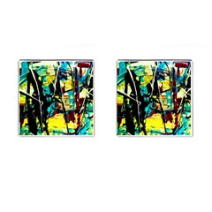 Dance Of Oil Towers 1 1 Cufflinks (Square)