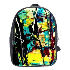 Dance Of Oil Towers 1 1 School Bag (Large)