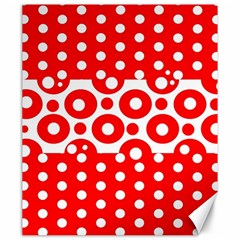 Polka Dots Two Times 10 Canvas 20  X 24  by impacteesstreetwearten