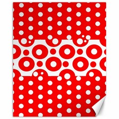 Polka Dots Two Times 10 Canvas 11  X 14  by impacteesstreetwearten