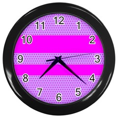 Polka Dots Two Times 12 Wall Clock (black) by impacteesstreetwearten